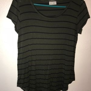 dark green with navy blue strips